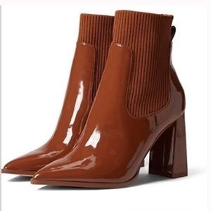 Scavenge Women’s Pointed Toe Ankle Boots - Cognac